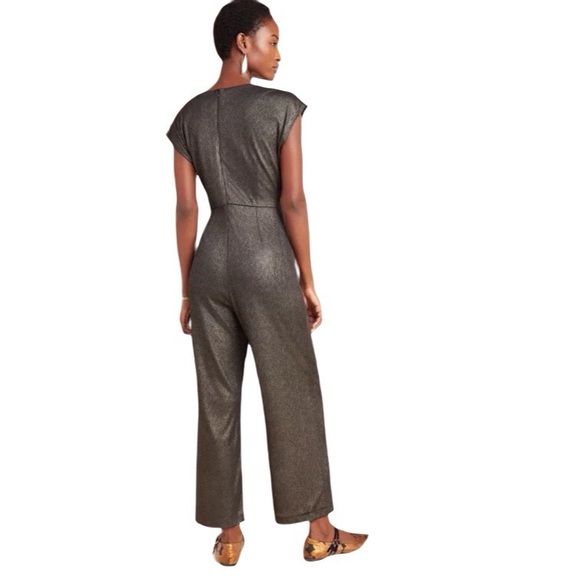 ANTHROPOLOGIE Bishop + Young Pandita Metallic Jumpsuit - Picture 3 of 8